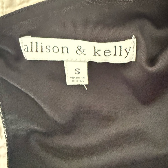 Allison & Kelly Black Polka Dot Sheer Mini Long Sleeve whimsigoth Dress - Picture 5 of 9